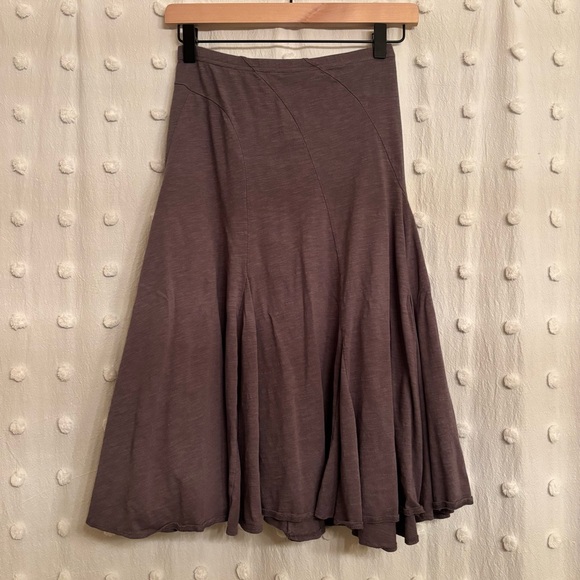 Garnet Hill Organic Linen Godet Skirt - Picture 4 of 5